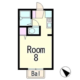 セジュールレイク【1階】の間取り