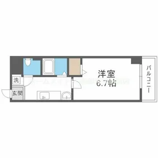 フローライト新大阪【6階】の間取り