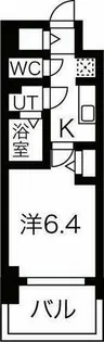 メイクス名駅南Ⅱ【4階】の間取り