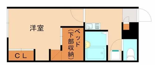 レオパレス南小倉【1階】の間取り