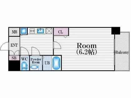 ララプレイス梅田西イルミナーレ【2階】の間取り