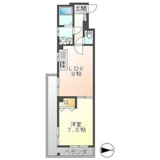 クレール池谷【4階】の間取り