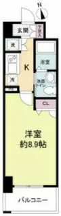 レジデンス京橋スクエア(旧ルクレ京橋)【5階】の間取り
