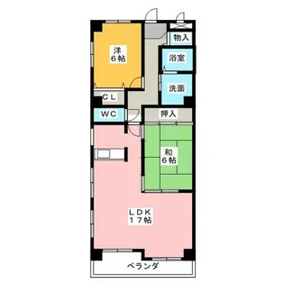 リアライズ正保町【2階】の間取り