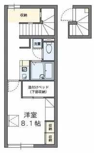 レオパレス高尾ヒルズ【2階】の間取り