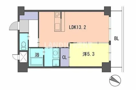 レジデンス住吉【4階】の間取り