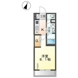 ヴァローレ日比野【2階】の間取り