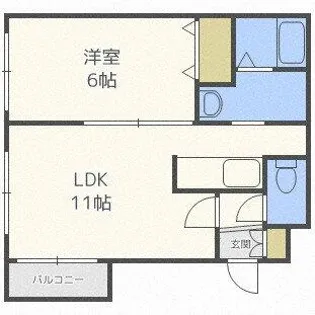 MTガーデン発寒南Ⅱ【202号室】の間取り