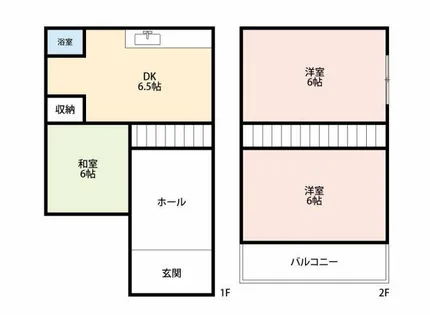 大阪府堺市西区浜寺諏訪森町西4丁【一戸建】の間取り