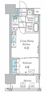 アーバンドルフ天満【4階】の間取り