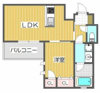 ウェルスクエア都島【4階】の間取り