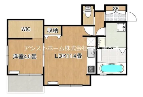 Fテラス和泉中央唐国町【103号室】の間取り