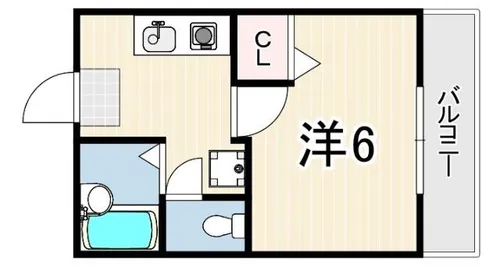 アウレリア甲子園【1階】の間取り