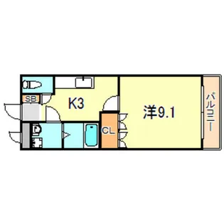 CHERISH HEIM【2階】の間取り