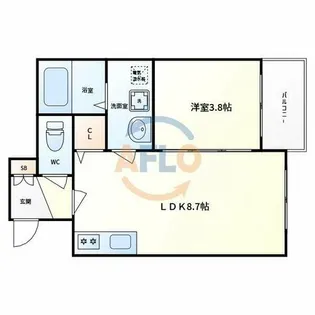 GRANDIR矢田【2階】の間取り