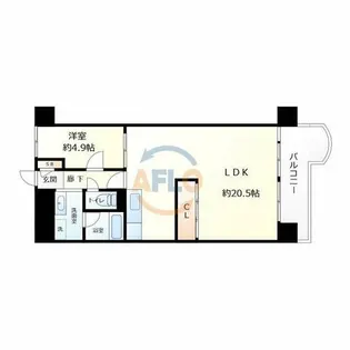 ストークマンション長堀【5階】の間取り