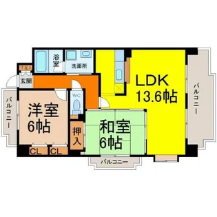 エクセレントみずの【7階】の間取り