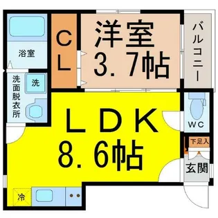 ClairPlage【3階】の間取り
