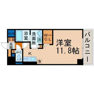 スティングレイつるま【6階】の間取り