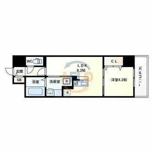 ザ カーム【2階】の間取り