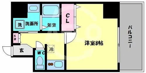 プライムコート天王寺町【8階】の間取り