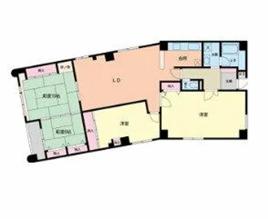 幸田マンション新深江【2階】の間取り