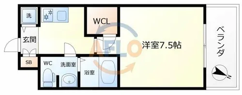 アクロス福島アーバンヒルズ【9階】の間取り