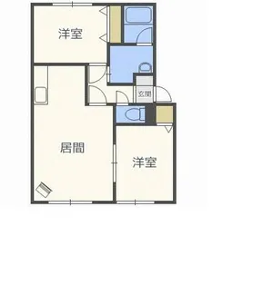 ノースインタカマツⅡ【201号室】の間取り