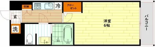 エスリード梅田グランノース【8階】の間取り