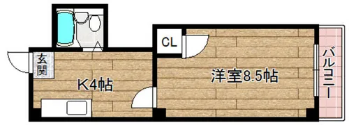 ハイツ88【302号室】の間取り