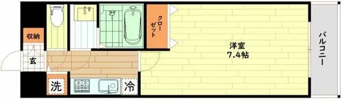 エスライズ梅田北【2階】の間取り