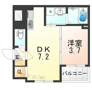 大阪府大阪市平野区平野上町2丁目【アパート】の間取り