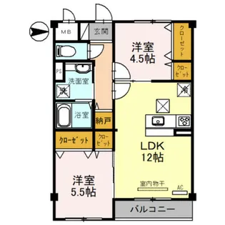 CHAINON城南【1階】の間取り