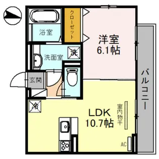 ウッドステージ桜 弐号館【2階】の間取り