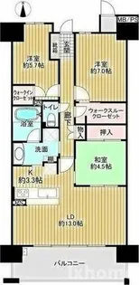 ミリカ・ヒルズⅡ街区(D棟)【8階】の間取り