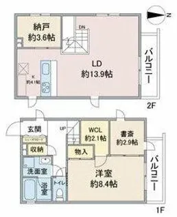 Celenest浄心【4階】の間取り