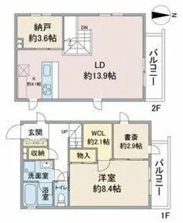 Celenest浄心【4階】の間取り