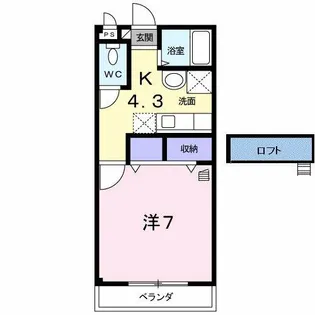 アゼリア HAGA A【2階】の間取り
