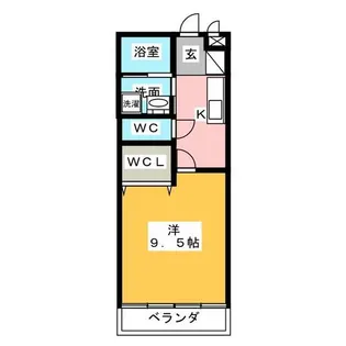 Sun Court Ⅲ【1階】の間取り