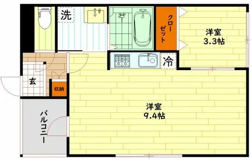 大阪府大阪市都島区大東町3丁目【アパート】の間取り