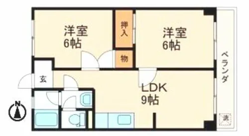 マルトウビル【2階】の間取り