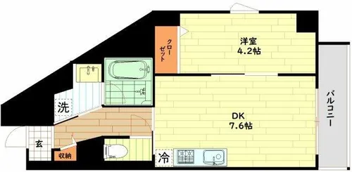 フォルテ福島【3階】の間取り