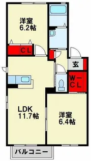 パーク サイトⅣ【2階】の間取り