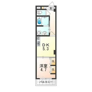 グランツあびこⅢ【1階】の間取り