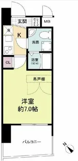セレニテ阿波座ミラク【15階】の間取り