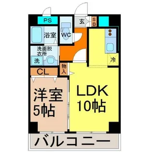 KIRAKUマンション【4階】の間取り