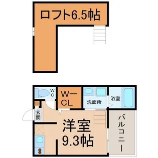 愛知県名古屋市中村区本陣通5丁目【アパート】の間取り
