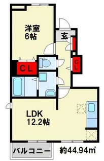 フォルトゥーナA【102号室】の間取り