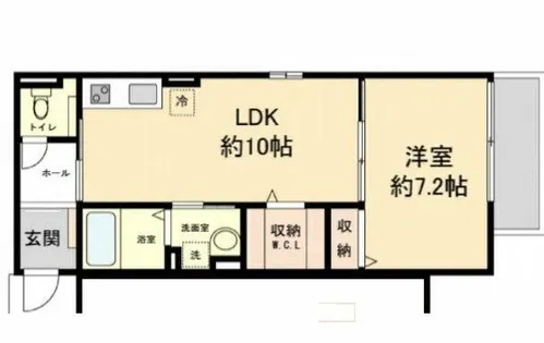 マサコートハナ【1階】の間取り