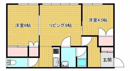 孝武マンション【202号室】の間取り